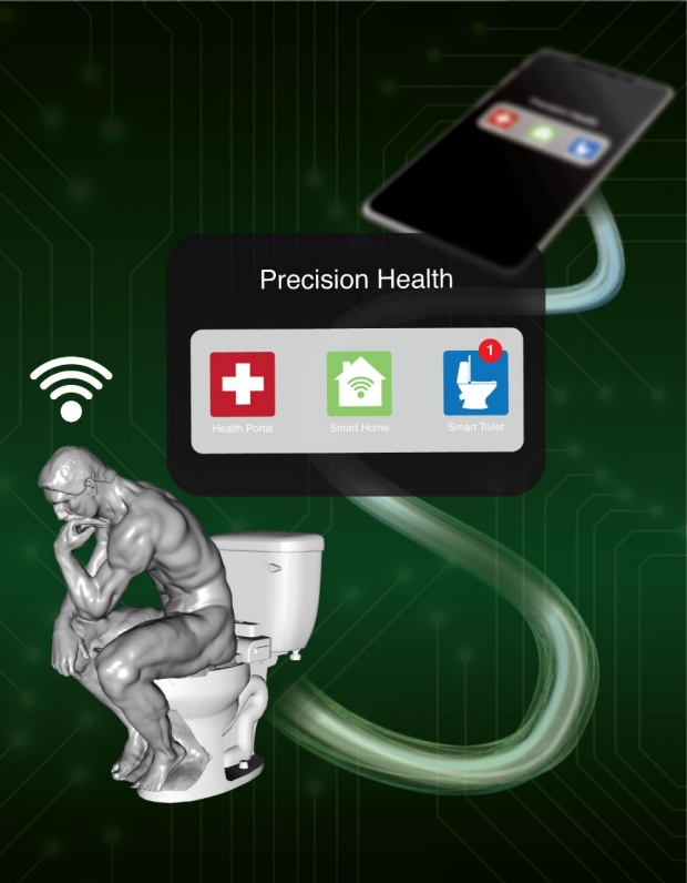 smart toilet graphic